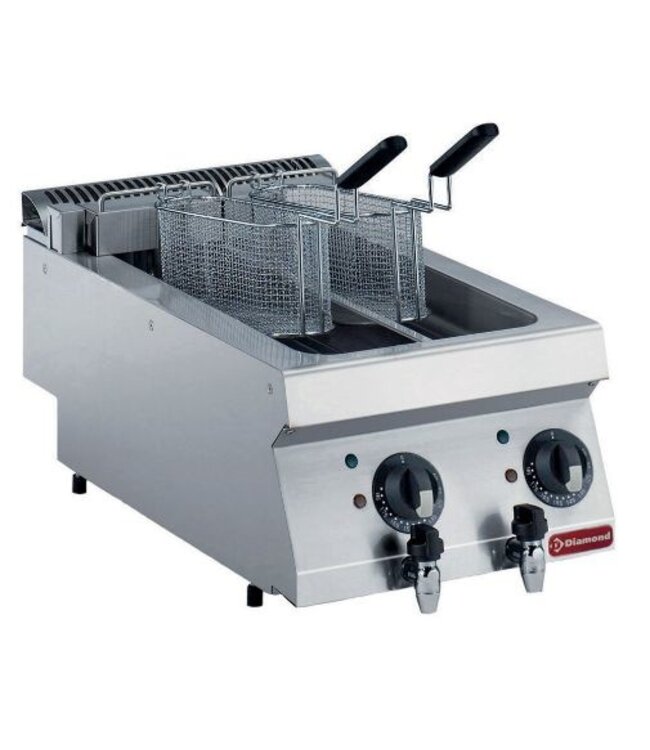 Friteuse | Diamond Maxima 700 | elektrisch | 2x 5 liter | (B)40x(D)70/73x(H)25/32cm