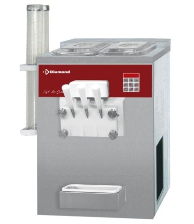 Diamond Softijsmachine | Diamond | 15kg/uur | luchtcondensor | (B)55x(D)60x(H)82cm