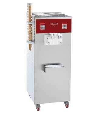 Diamond Softijsmachine | Diamond | 30kg/uur | luchtcondensor | (B)60x(D)72x(H)150cm