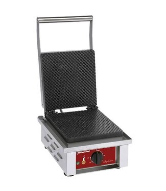 Diamond Wafelijzer | Diamond | 1,6kW | voor gewafelde bladen en ijshoorntjes | (B)30,5x(D)40x(H)23cm