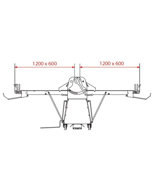 Deegroller machine | Diamond Sheeter | 0,75kW | variabele snelheden | (B)277x(D)329x(H)117cm