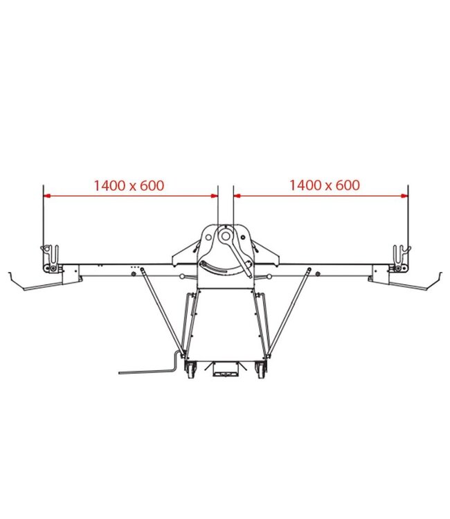 Deegroller machine | Diamond Sheeter | 0,75kW | 1 snelheid | (B)317x(D)369x(H)117cm