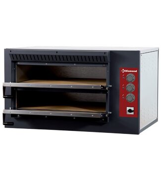 Diamond Pizza oven | Diamond Rustic | 7,5kW | elektrisch | 4 pizza's | Ø33cm | (B)92x(D)76x(H)53cm