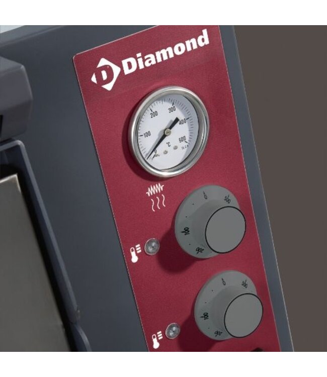 Pizza oven | Diamond Rustic | 9,4kW | elektrisch | 2x 4 pizza's | Ø35cm | (B)99x(D)92x(H)68cm