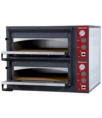 Diamond Pizza oven | Diamond Rustic | 9,4kW | elektrisch | 2x 4 pizza's | Ø35cm | (B)99x(D)92x(H)68cm