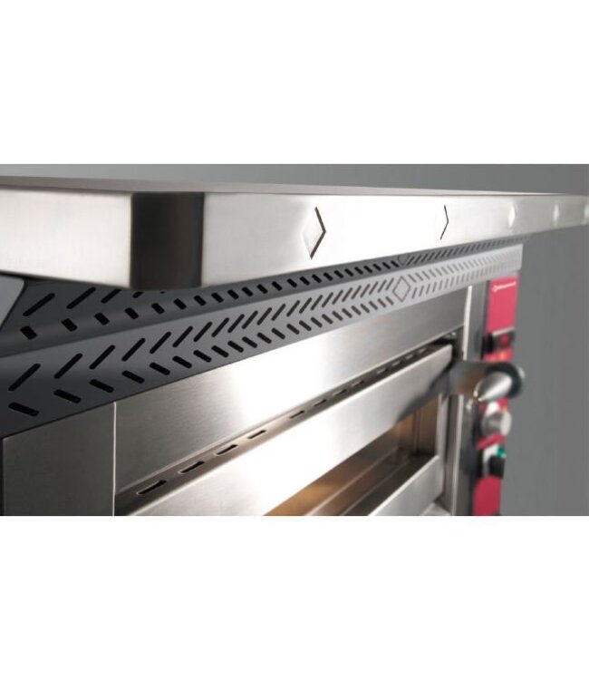Pizza oven | Diamond Logic Line Plus | 6,6kW | elektrisch | 4 pizza's | Ø35cm | (B)107x(D)101x(H)40cm