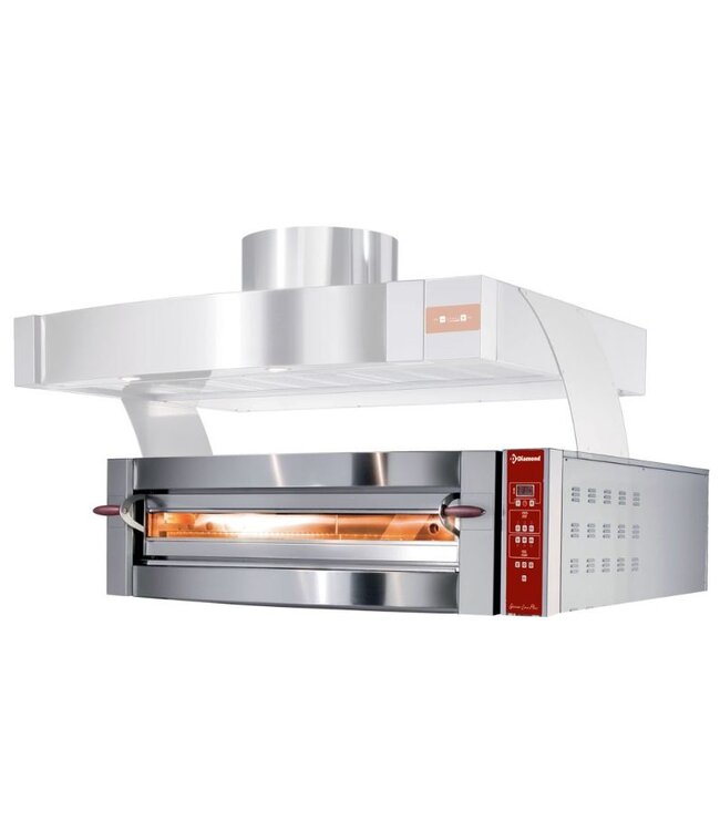 Pizza oven | Diamond Genius Line Plus | 5,3kW | elektrisch | 4 pizza's | Ø35cm | (B)119x(D)110x(H)44cm