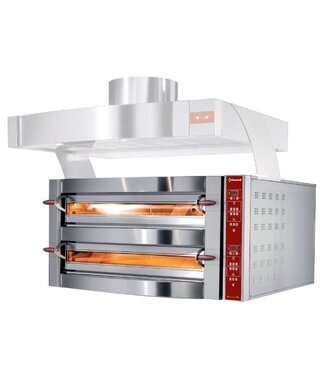 Diamond Pizza oven | Diamond Genius Line Plus | 10,6kW | elektrisch | 2x 4 pizza's | Ø35cm | (B)119x(D)110x(H)78cm