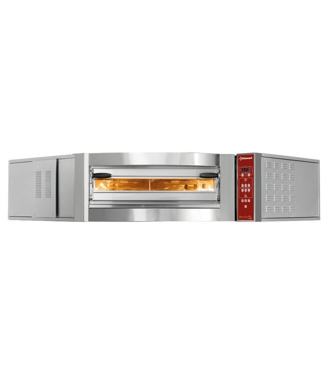 Pizza hoekoven | Diamond Genius Line Plus | 11,8kW | elektrisch | 8 pizza's | Ø35cm | (B)144,5x(D)163,9x(H)43cm