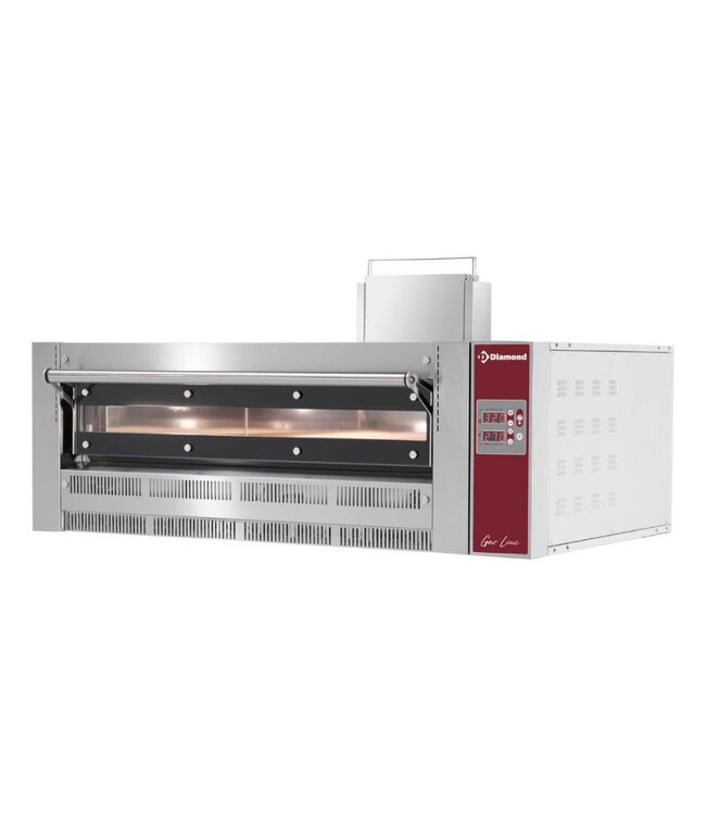 Pizza oven | Diamond Gaz | gas | 6 pizza's | Ø35cm | (B)123x(D)148x(H)76cm