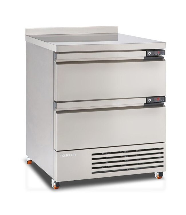 FlexDrawer werkbank - Foster - FFC4-2 - 35-206 - met spatrand - koelen en vriezen