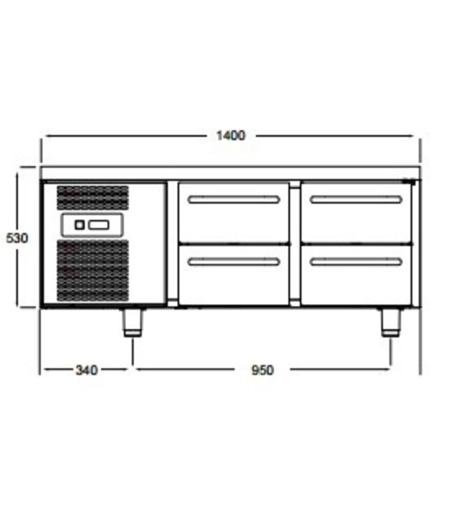 Snack Counter Gastro KS 0-4G - 1/1GN
