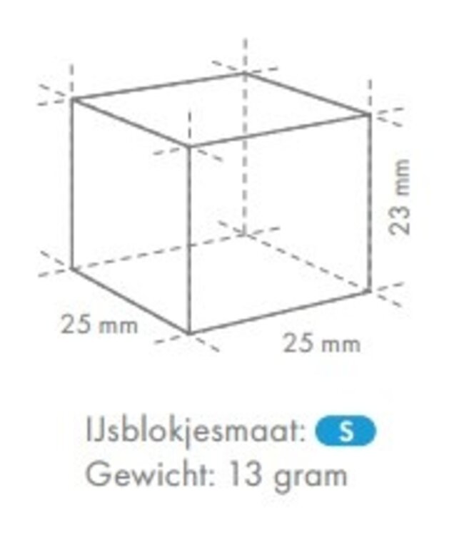 IJsblokjesmachine IM-65PE-25 | 56kg/24u | Luchtgekoeld