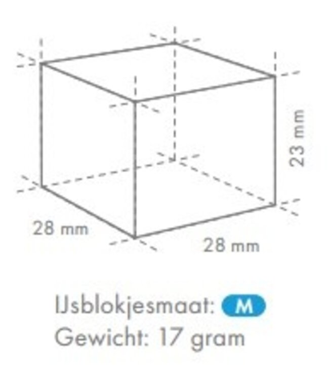 IJsblokjesmachine IM-240DPE-23 | 180kg/24u | Luchtgekoeld