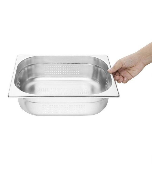 GN bak rvs - Budget - perforatie - 1/2 - 100mm