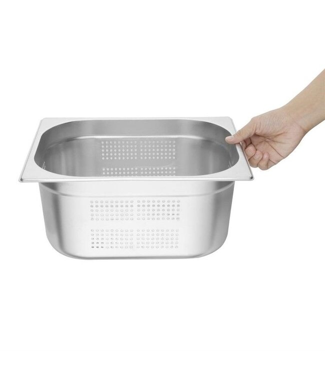 GN bak rvs - Budget - perforatie - 1/2 - 150mm