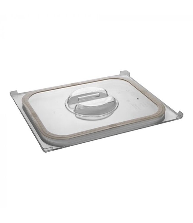 GN deksel polycarbonaat - siliconenrand - 1/2GN