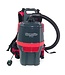 Snoerloze rugzak stofzuiger met accu | 5L capaciteit | 350W | Rood