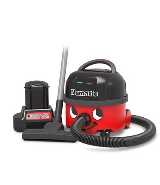 Numatic Snoerloze stofzuiger met accu | 8L capaciteit | 350W | Rood