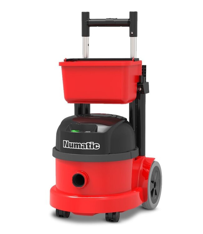 Snoerloze stofzuiger met accu | met opbergbakje | 9L capaciteit | 350W | Rood