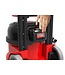Snoerloze stofzuiger met accu | met opbergbakje | 9L capaciteit | 350W | Rood