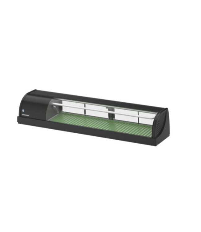 Hoshizaki Sushivitrine | HNC-150BE-L-BLH | 150cm breed | 34,5cm diep | Zwart | Koelmotor links