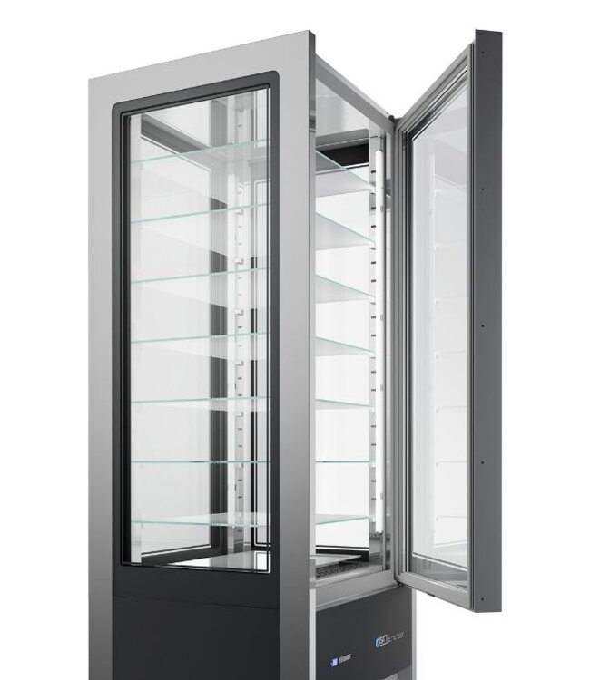 Koelvitrine ISA | +1 tot +10 graden voor gebak | (H)206,2x(B)75x(D)74,5cm
