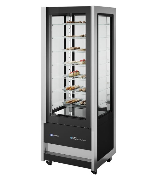 Koelvitrine ISA | +14 tot +16 graden voor chocolade | (H)206x(B)75x(D)74,5