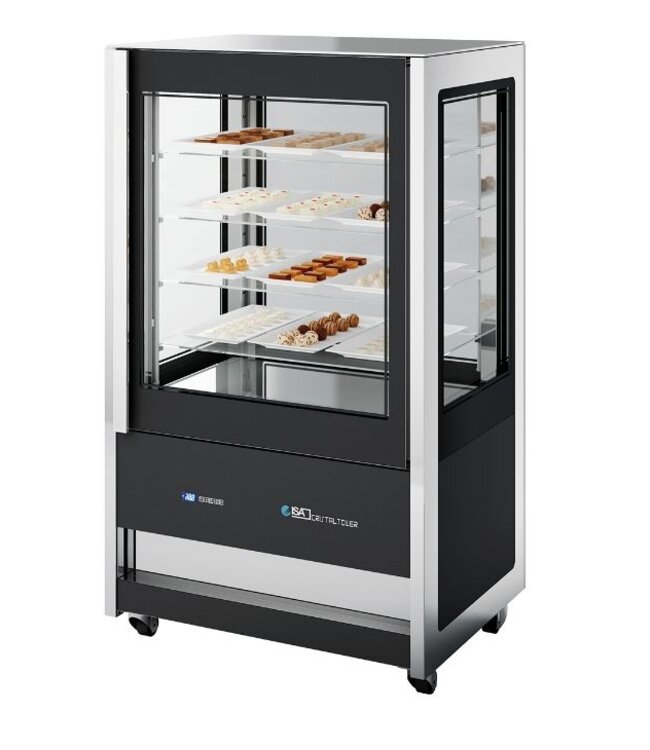 Vriesvitrine ISA | -18 tot +10 graden voor gebak | (H)161x(B)93x(D)74,5cm