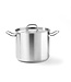 Hendi Kookpan Kitchen Line - hoog met deksel - 13,5 liter - 28x22cm