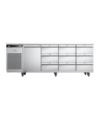 Foster Koelwerkbank Foster EP1/4H - 43-330 - RVS/ALU | +1/+4 Graden | 1 deur 3x 3 lades