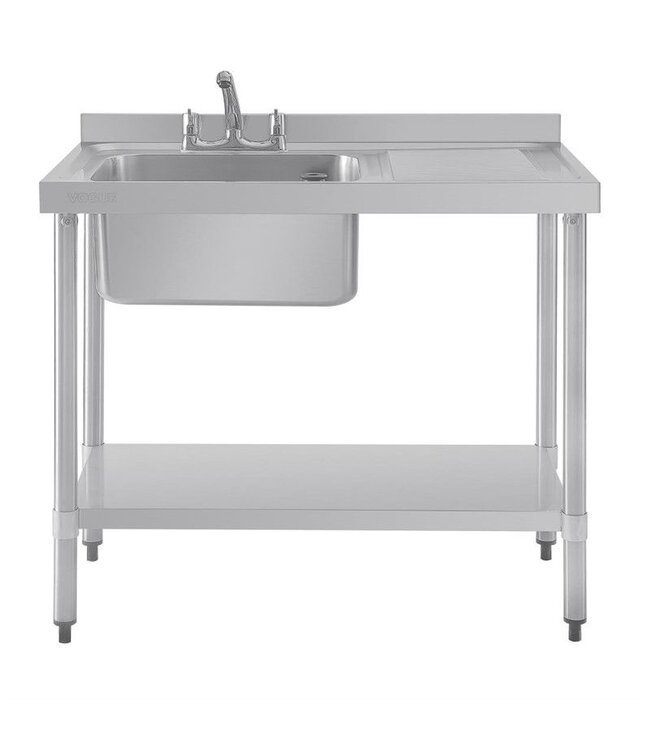 Spoeltafel Vogue - enkele bak links - 120cm