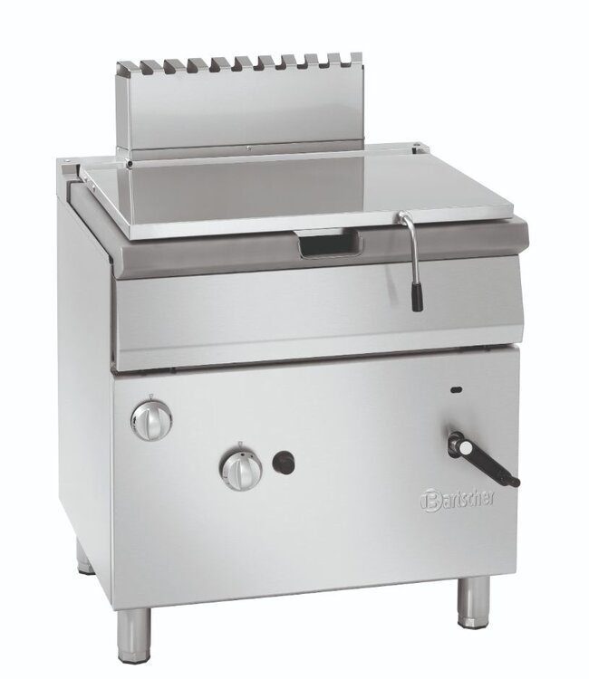 Bartscher Gas handmatig kantelbare braadpan Bartscher 700 classic - 80x70cm - aardgas