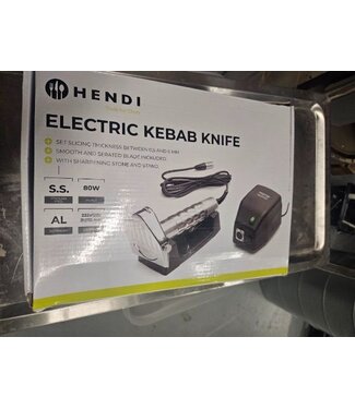 Hendi Occasion: Elektrisch kebabmes - RVS - (Ø)80mm
