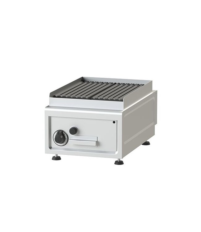 Lavasteen grill tafelmodel | aardgas | 7kW | (H)26/32x(B)38x(D)60cm