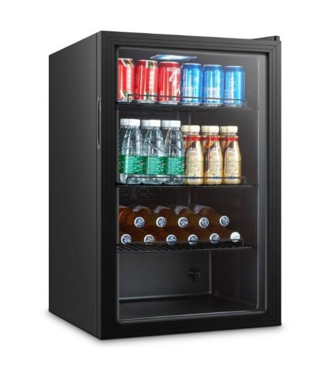 Mini koelkast | Glazen deur | 115L | (H)84,7x(B)54(D)53,9