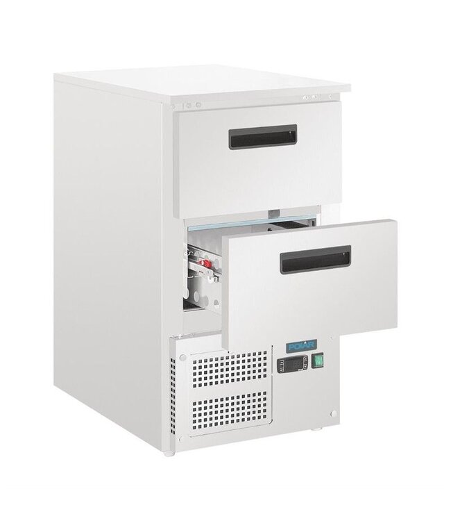 Koelwerkbank | 2 Lades | 2x 1/1GN | (H)86,85x(B)47,8x(D)70cm