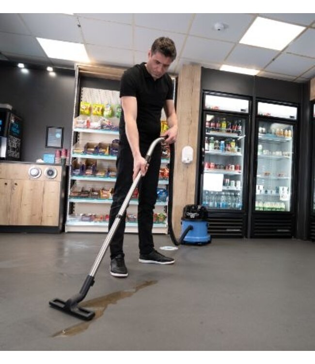 Stof- en waterzuiger met accu | 9L nat en 15L droog capaciteit | 400W | Blauw