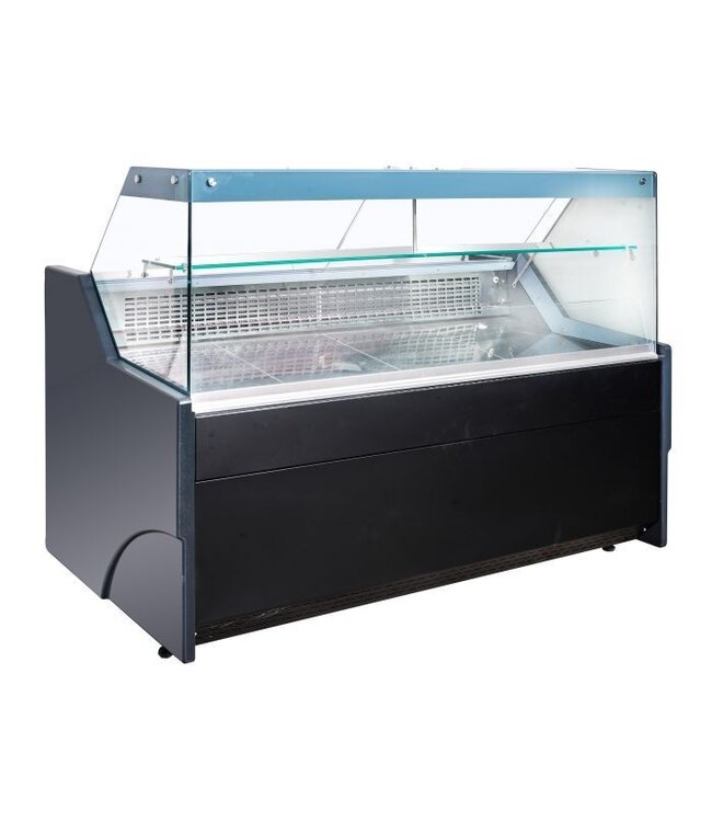 Koeltoonbank Wesley 1.5 | Rechthoekig | Zwart | (H)123x(B)159x(D)90,2cm