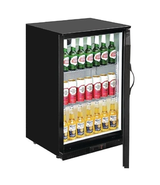 Bar dichte koeling | Klapdeur | Zwart | 138L | (H)90x(B)60x(D)52