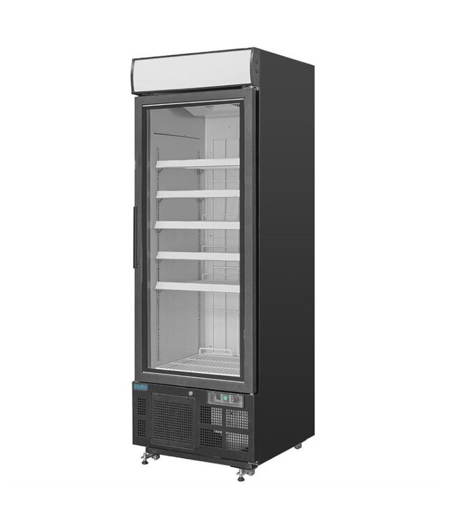 Display vriezer | Zwart | 412 Liter | (H)199x68x74,5cm