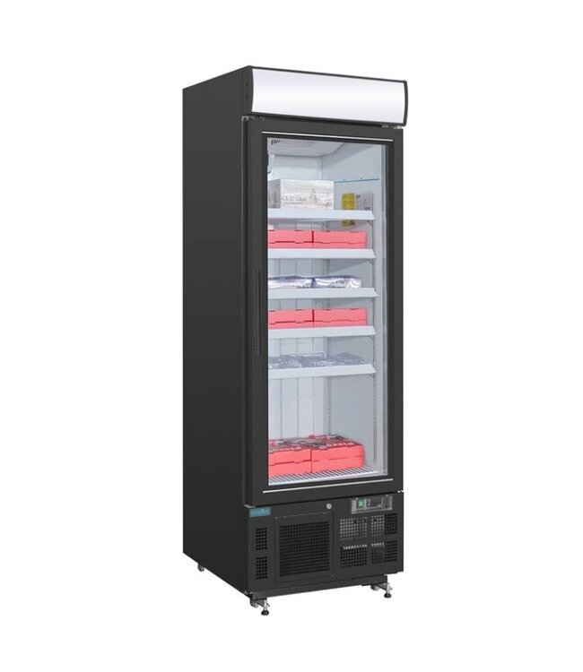 Display vriezer | Zwart | 412 Liter | (H)199x68x74,5cm
