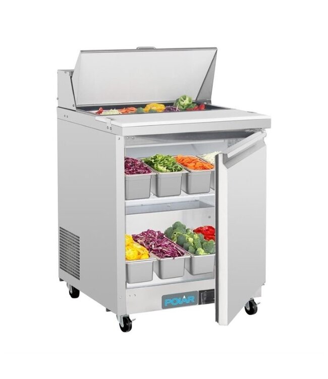 Saladette | 1 deur | Boven 8x 1/6GN | (H)110x(B)73,5x(D)76