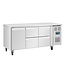 Polar Koelwerkbank RVS | 1 deur en 4 lades | 358L | (H)86x(B)179,5x(D)70