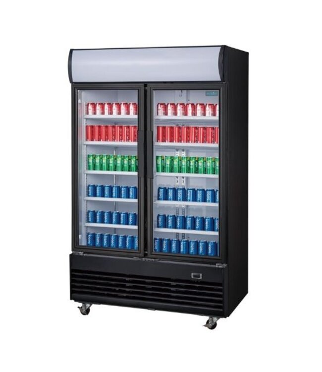 Display koeling | Glazen deuren | 950L | (H)203,6x(B)120x(D)73cm