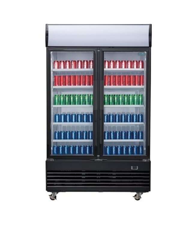 Display koeling | Glazen deuren | 950L | (H)203,6x(B)120x(D)73cm