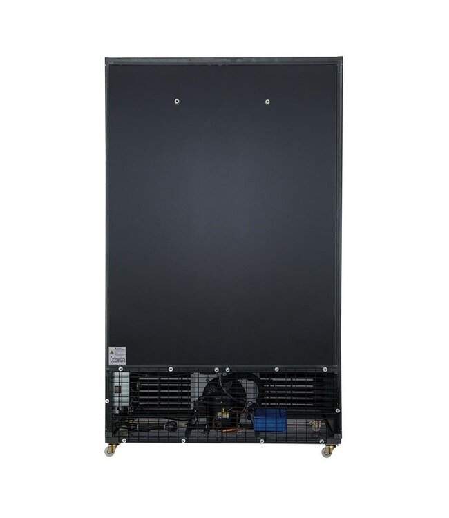 Dubbeldeurs displaykoeling met wielen | Schuifdeuren | 950L | (H)203,6x(B)120x(D)73cm