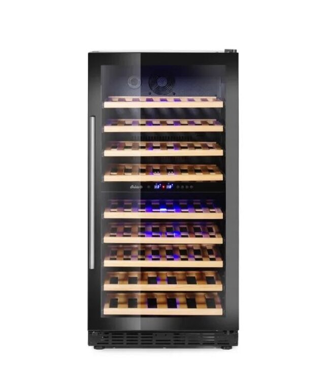 Wijnkoelkast | 2 Zones | +5 tot +22 graden | 72 flessen | (H)122,5x(B)60,5x(D)59,5cm