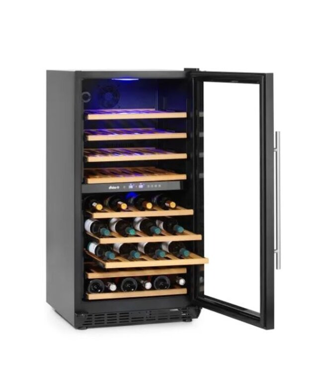 Wijnkoelkast | 2 Zones | +5 tot +22 graden | 72 flessen | (H)122,5x(B)60,5x(D)59,5cm