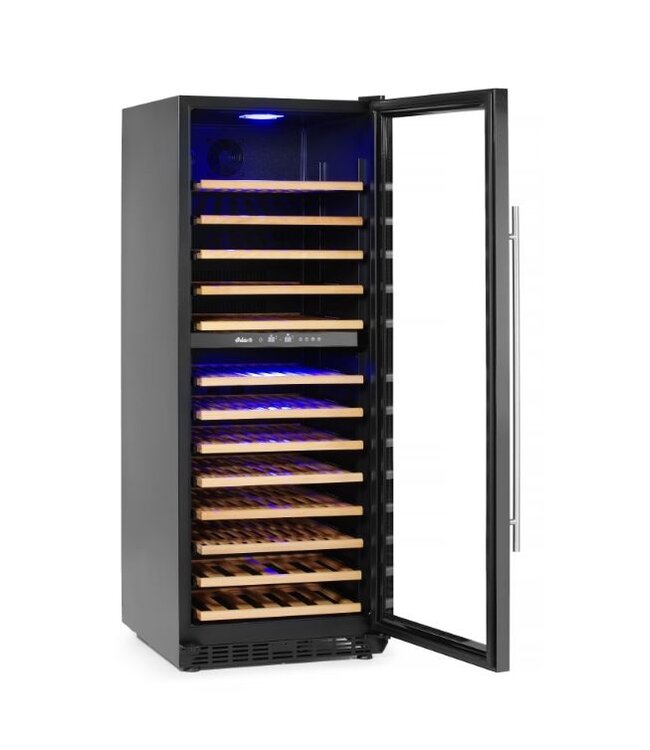 Wijnkoelkast | 2 Zones | +5 tot +22 graden | 135 flessen | (H)162,5x(B)68x(D)59,5cm